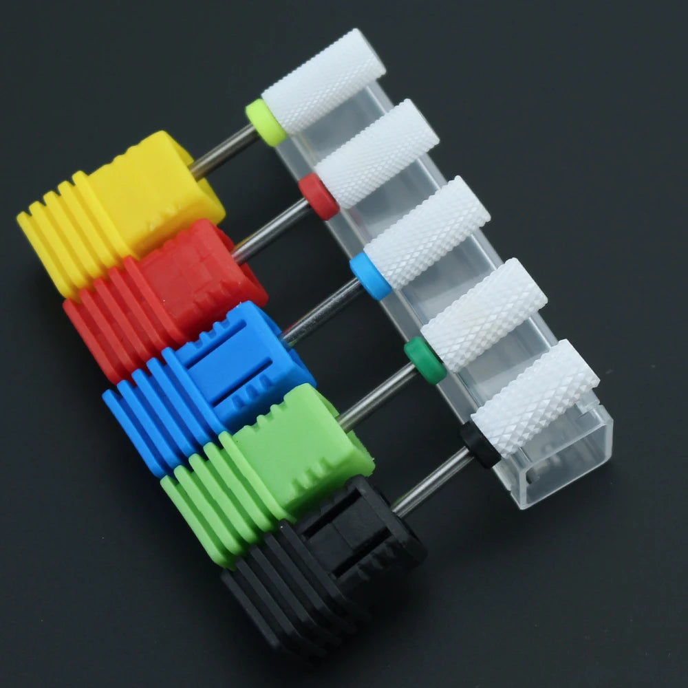 Ceramic Nail Drill Bit Electric Milling Cutter for Manicure Pedicure Nail Drill Machine Accessoires Nail Art Tool Polish Remove
