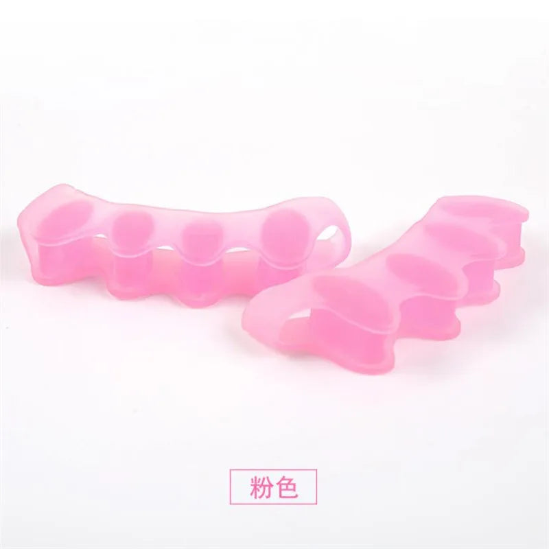 2pcs=1pair New Protective Toes Separator Suitable Bunion Corrector Material Soft Gel Straightener Spacers Stretchers Care Tool