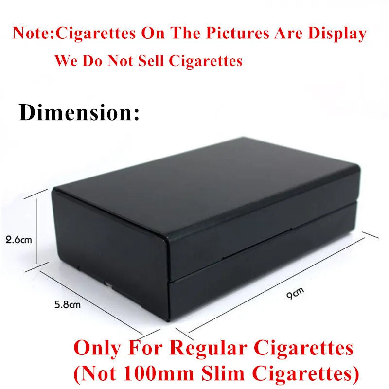 Personalized Customized Smoking Skull Cigarette Case Boxes Ultra Thin Portable Aluminium Alloy Slide Cigarette Box Smoke boxes