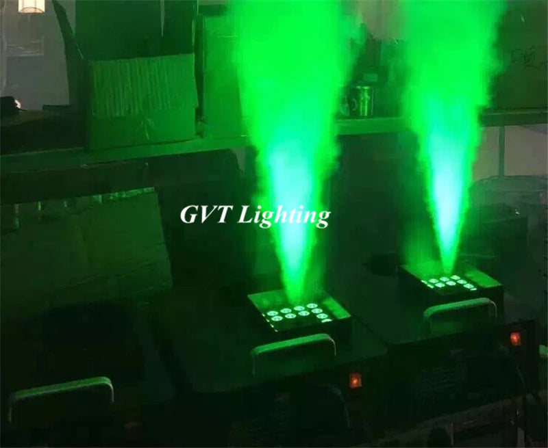 1500W DMX Fog Machine 24x9W LED RGB Pyro Vertical Smoke Machine Professional Fogger For Stage Party Club Halloween Equipment
