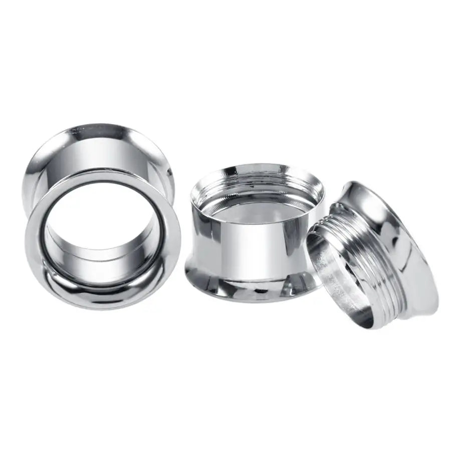 2pcs/lot Steel Ear Plugs and Tunnels Piercings Screwed Earring Expander Earlet Gauges Body Piercings Jewelry 2mm-20mm