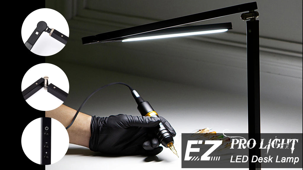 EZ PRO LIGHT LED Desk Lamp Adjustable Flexible Tattoo Lamps for Tattoo and Permanent Makeup Tools