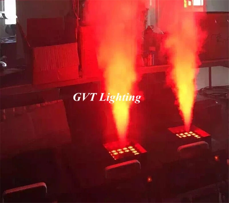 1500W DMX Fog Machine 24x9W LED RGB Pyro Vertical Smoke Machine Professional Fogger For Stage Party Club Halloween Equipment
