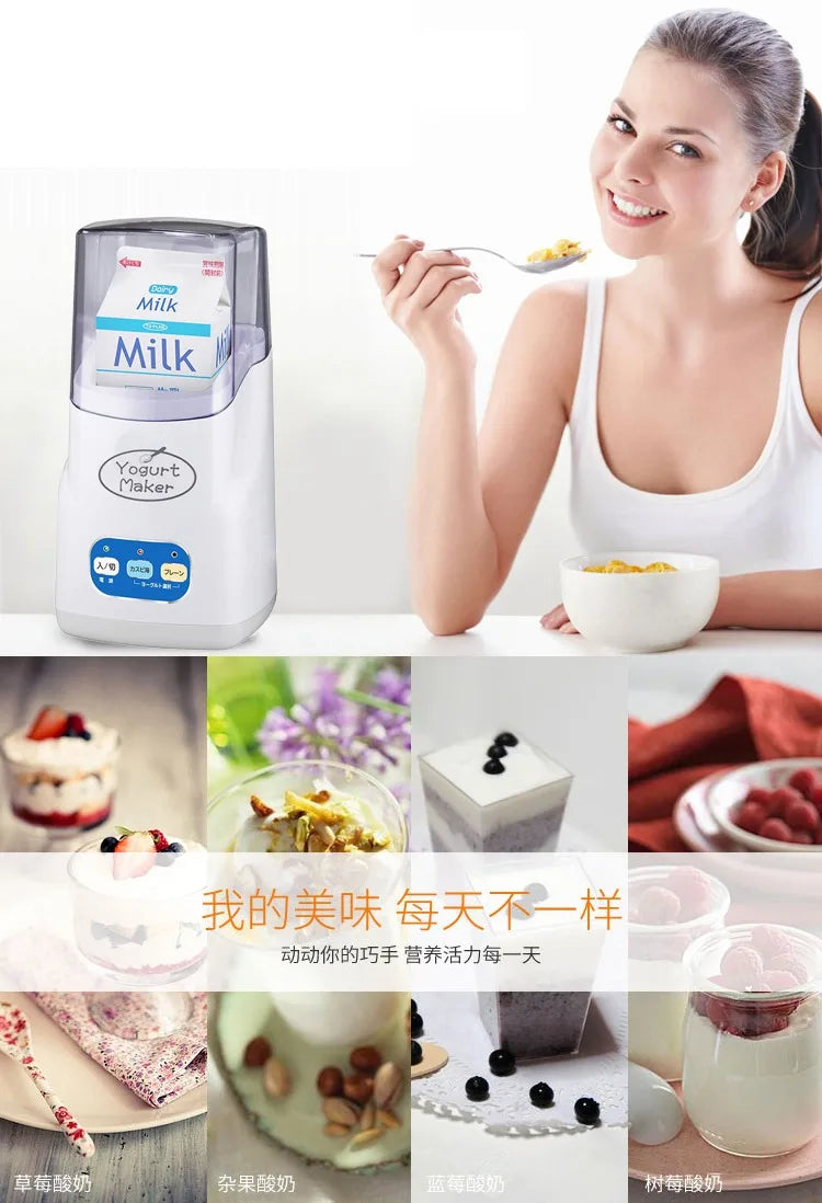 Automatic Electric Yogurt Maker Temperature control with timer Multifunctional Leben Rice Wine Natto Caspian yogurt Machine 110V