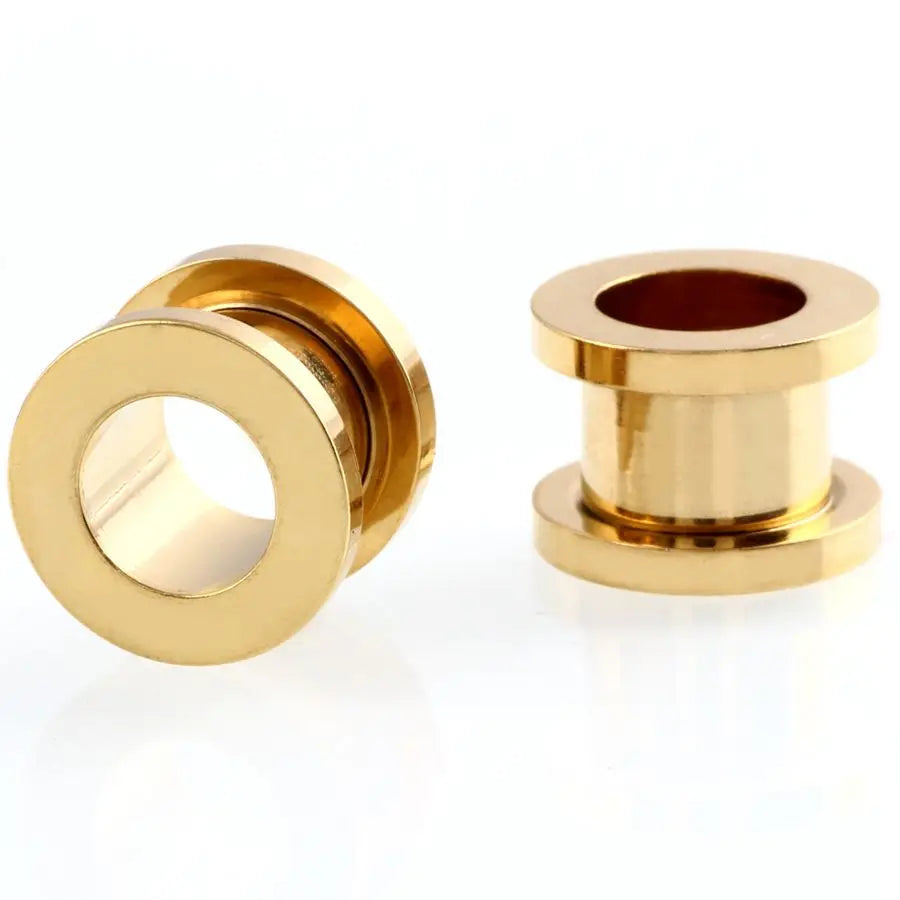 2pcs/lot Steel Ear Plugs and Tunnels Piercings Screwed Earring Expander Earlet Gauges Body Piercings Jewelry 2mm-20mm