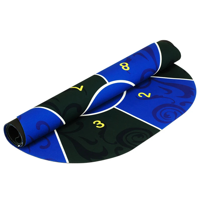 1.2*0.6m Hold'Em Texas Poker Mat Black Jack Baccarat Dice Durable Rubber Home Gaming Desk Pad