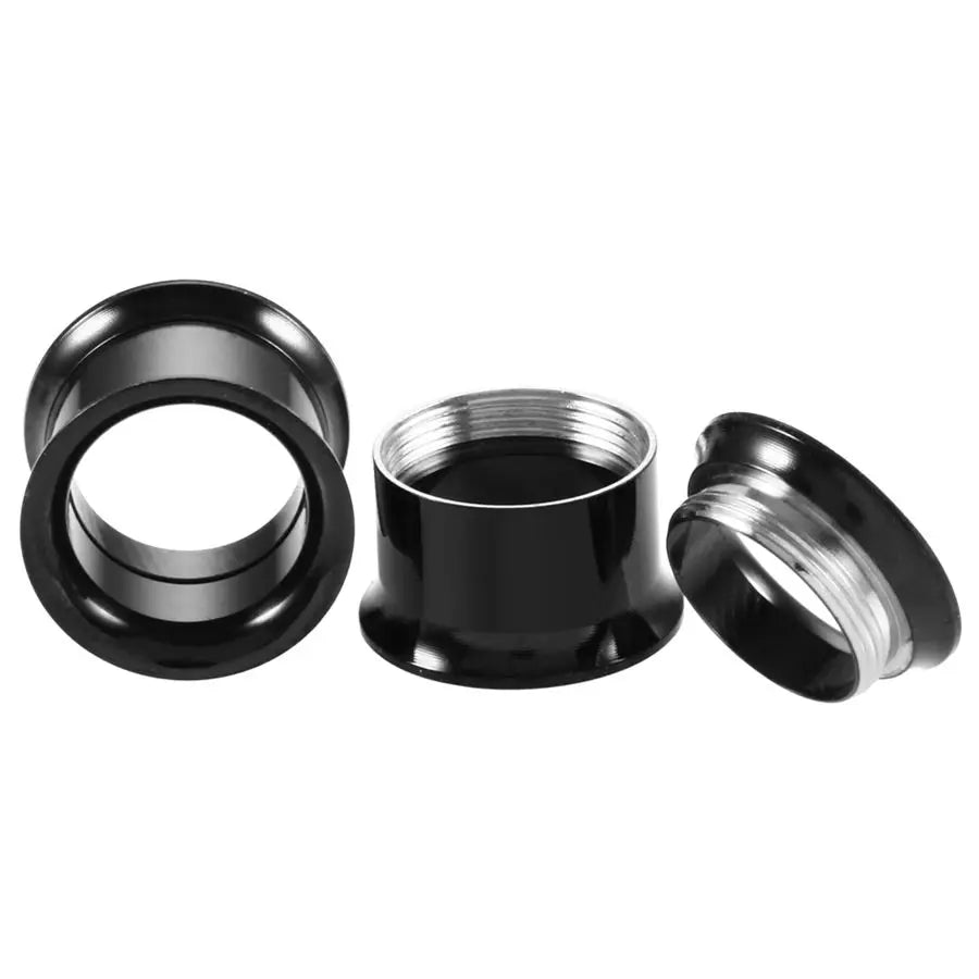 2pcs/lot Steel Ear Plugs and Tunnels Piercings Screwed Earring Expander Earlet Gauges Body Piercings Jewelry 2mm-20mm