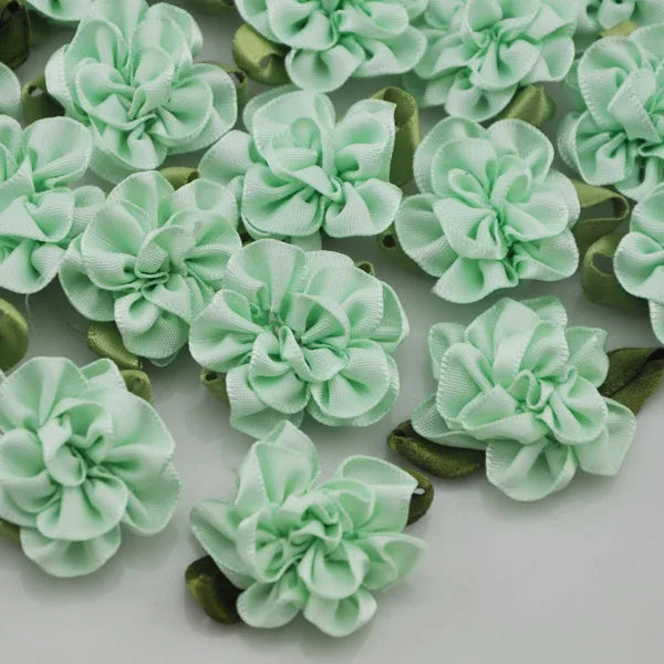 20 pcs  Ribbon Flower carnation Appliques sewing/craft/wedding lots B068 U Pick