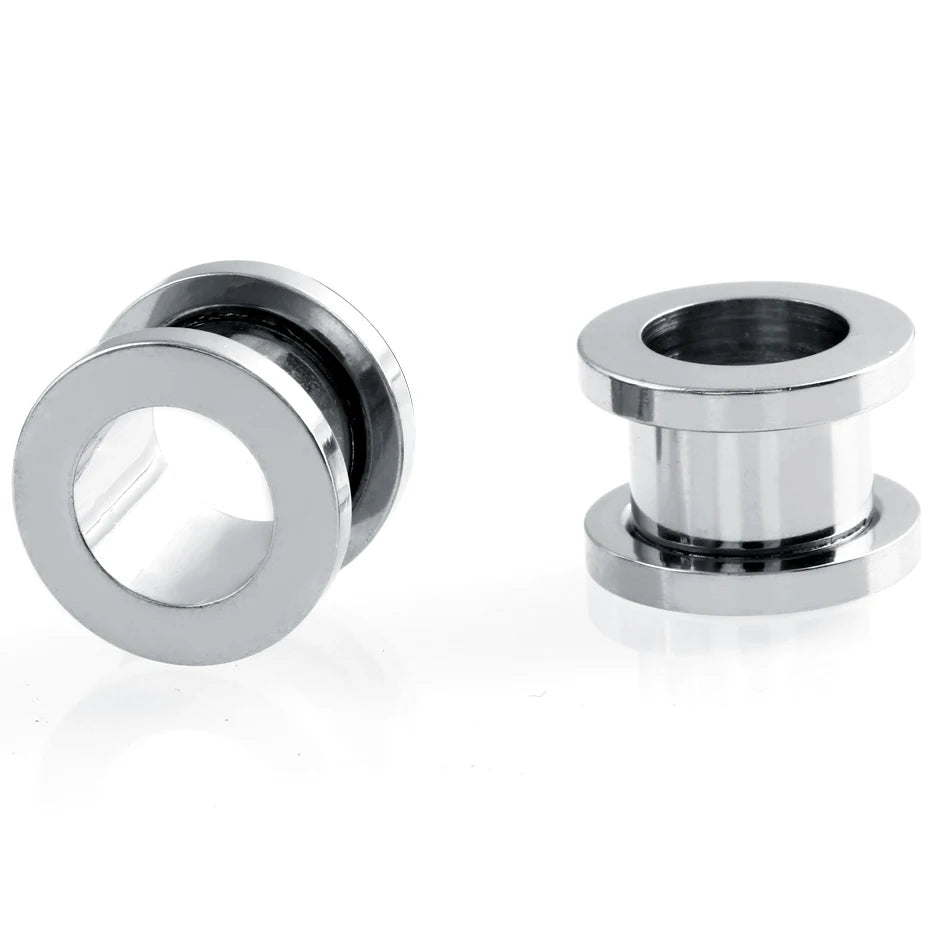 2pcs/lot Steel Ear Plugs and Tunnels Piercings Screwed Earring Expander Earlet Gauges Body Piercings Jewelry 2mm-20mm