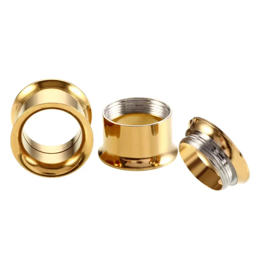 2pcs/lot Steel Ear Plugs and Tunnels Piercings Screwed Earring Expander Earlet Gauges Body Piercings Jewelry 2mm-20mm