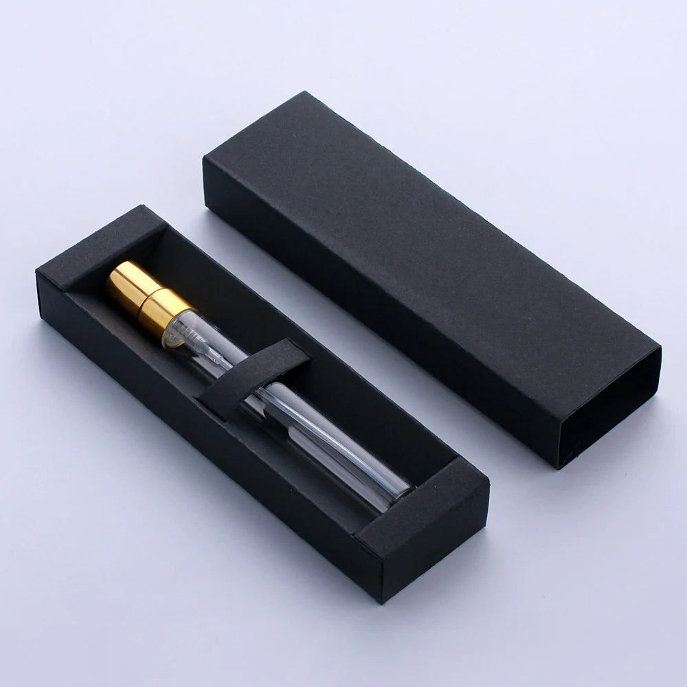 50 PCS/Lot 10ml The New Perfume Bottle Packaging Boxes In Bulk Wholesale Black/White Box