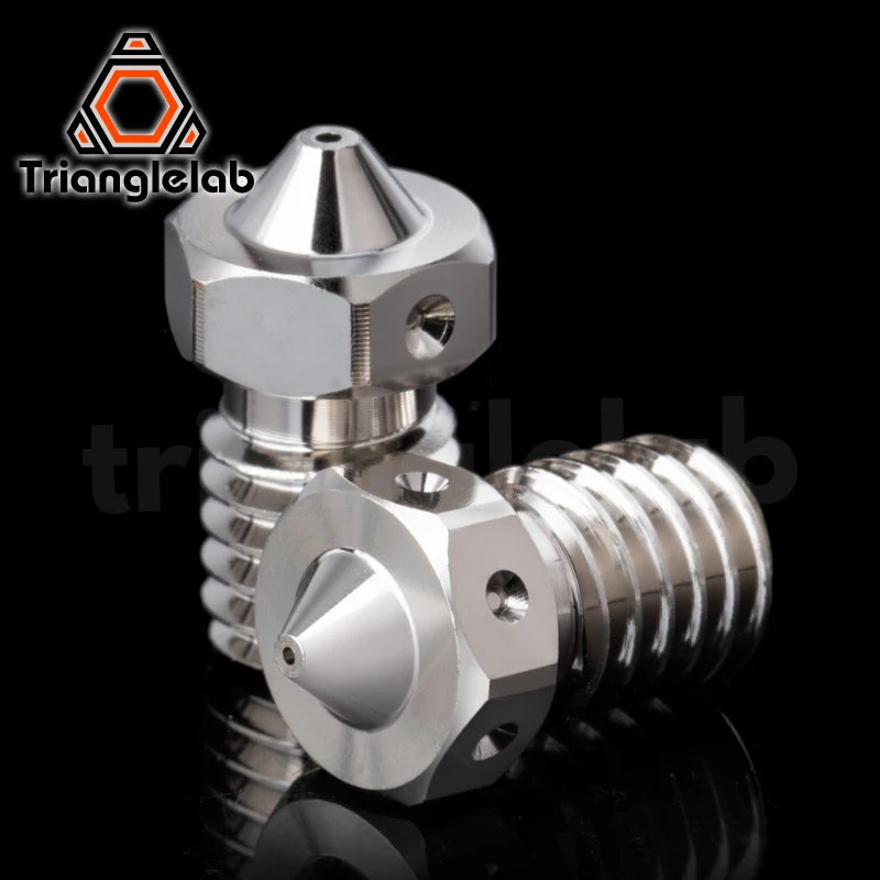 R Trianglelab E-V6 Plated Copper Nozzle Durable Non-stick High Performance For 3D Printers Hotend M6 Thread for V6 Hotend Prusa