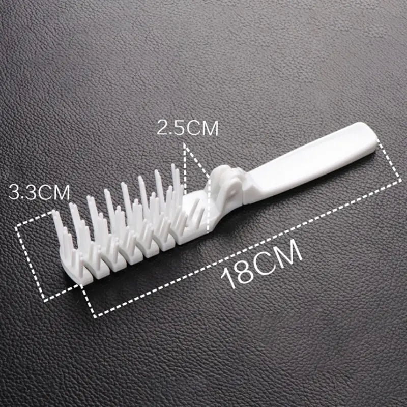 1Pc Folding Comb Hair Brush DIY Salon Hairdressing Anti-static Plastic Comb Women Hair Brush 3 Colors