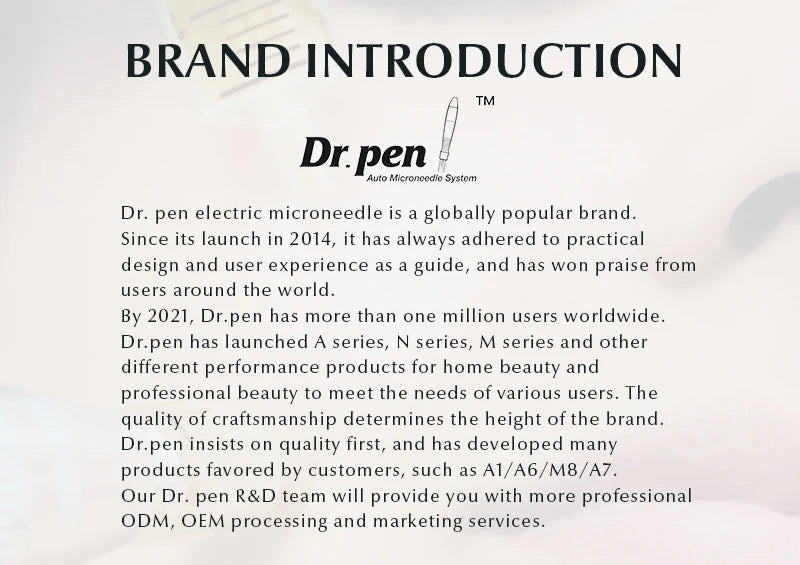 Dr. Pen Hello Face Q2 Authentic EMS Derma Pen With 2 pcs needles gifts 0.25 mm needle length