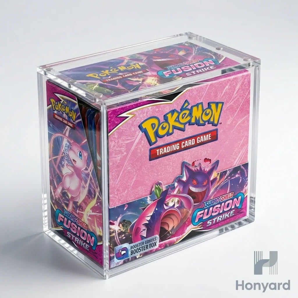 TCG Custom Modern Eco-Friendly Acrylic Case for Pokmon Card Storage Display Elite Trainer Box Center ETB