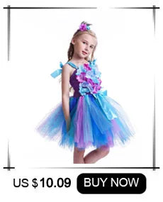 Yellow Chicken Tutu Dress Girls Kids Farm Animal Party Halloween Costume Feather Wings Children Cake Smash Photo Tulle Dress
