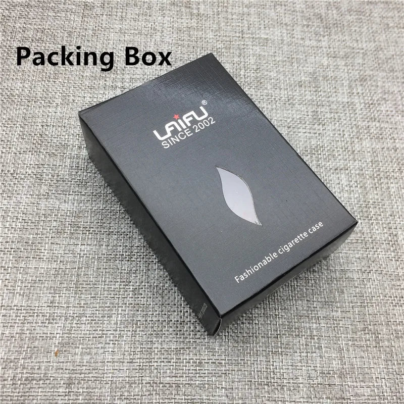 Personalized Customized Smoking Skull Cigarette Case Boxes Ultra Thin Portable Aluminium Alloy Slide Cigarette Box Smoke boxes