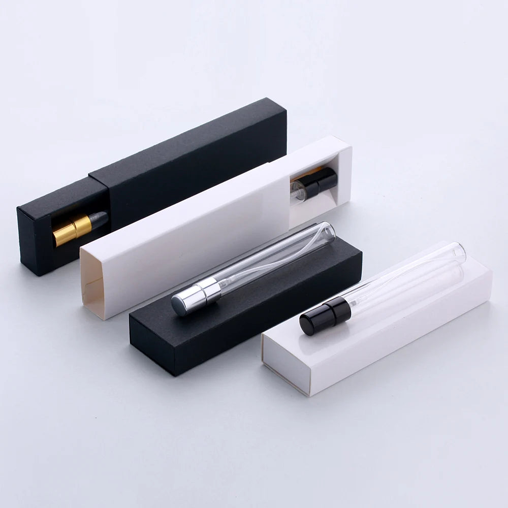 50 PCS/Lot 10ml The New Perfume Bottle Packaging Boxes In Bulk Wholesale Black/White Box