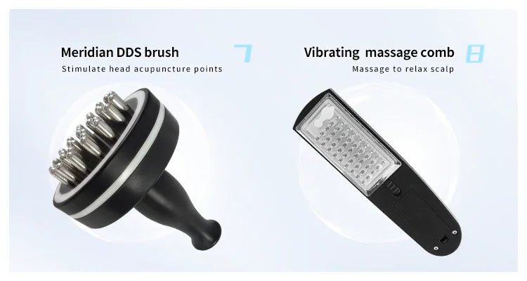 Hair Growth Hair Loss Solution Electric Comb Scalp Analysis Machine Massaging Function High Frequency Vibration Technology