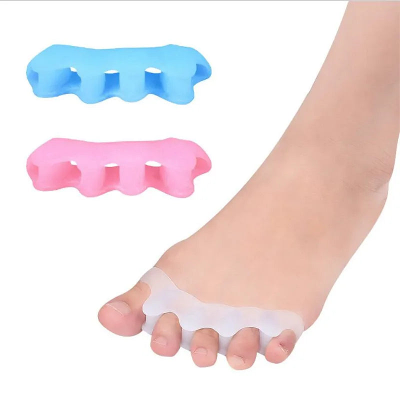 2pcs=1pair New Protective Toes Separator Suitable Bunion Corrector Material Soft Gel Straightener Spacers Stretchers Care Tool