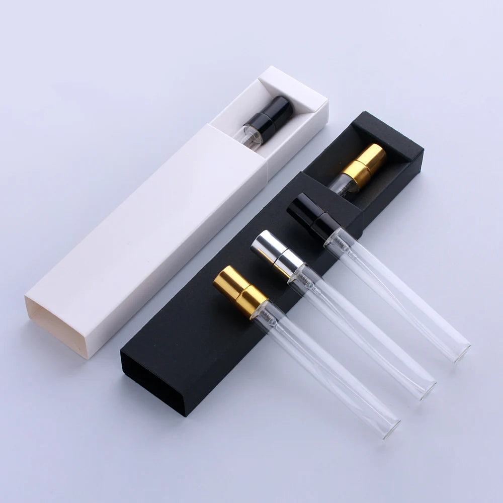 50 PCS/Lot 10ml The New Perfume Bottle Packaging Boxes In Bulk Wholesale Black/White Box