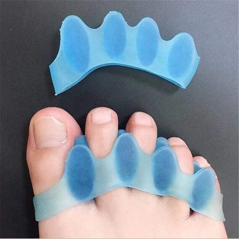 2pcs=1pair New Protective Toes Separator Suitable Bunion Corrector Material Soft Gel Straightener Spacers Stretchers Care Tool