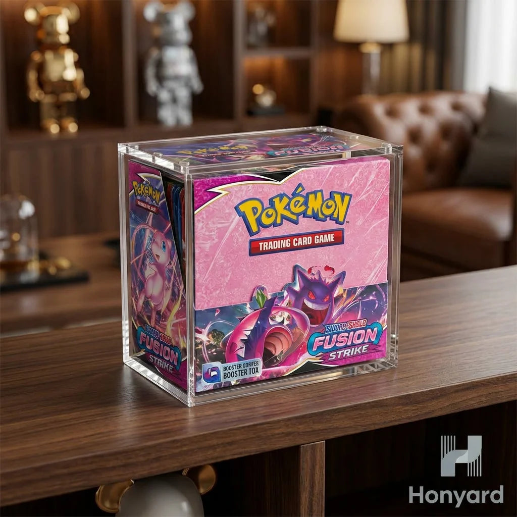 TCG Custom Modern Eco-Friendly Acrylic Case for Pokmon Card Storage Display Elite Trainer Box Center ETB