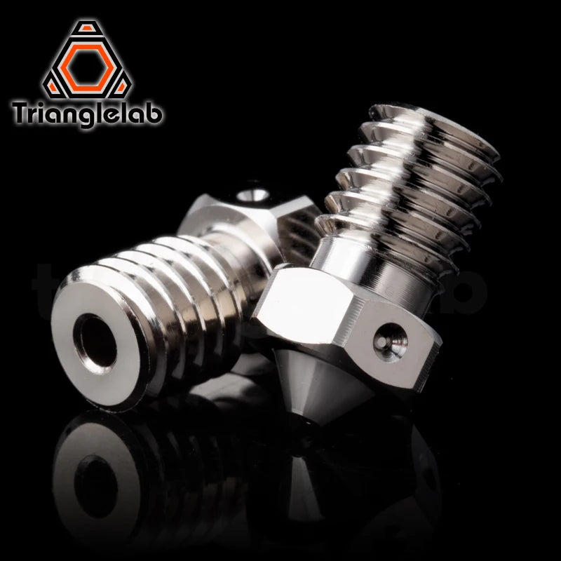 R Trianglelab E-V6 Plated Copper Nozzle Durable Non-stick High Performance For 3D Printers Hotend M6 Thread for V6 Hotend Prusa