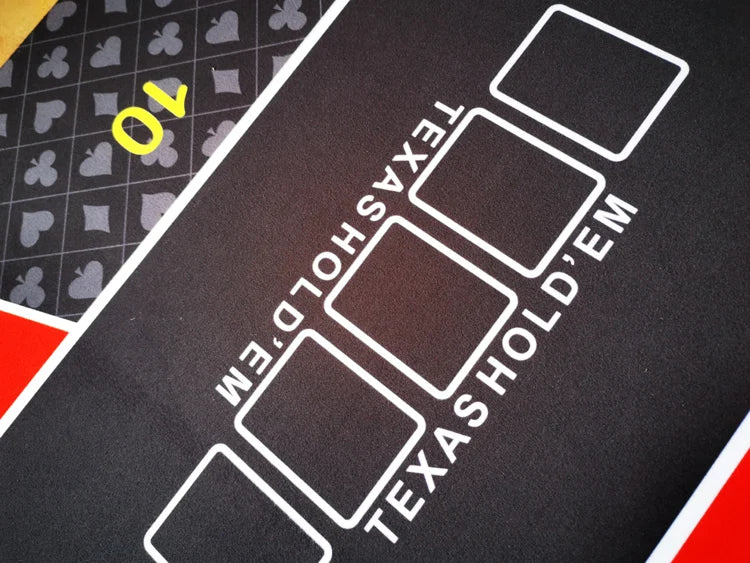 1.2*0.6m Hold'Em Texas Poker Mat Black Jack Baccarat Dice Durable Rubber Home Gaming Desk Pad
