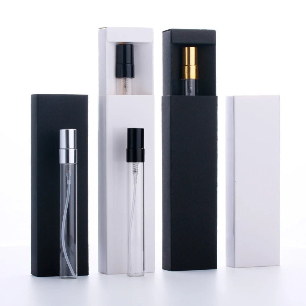50 PCS/Lot 10ml The New Perfume Bottle Packaging Boxes In Bulk Wholesale Black/White Box