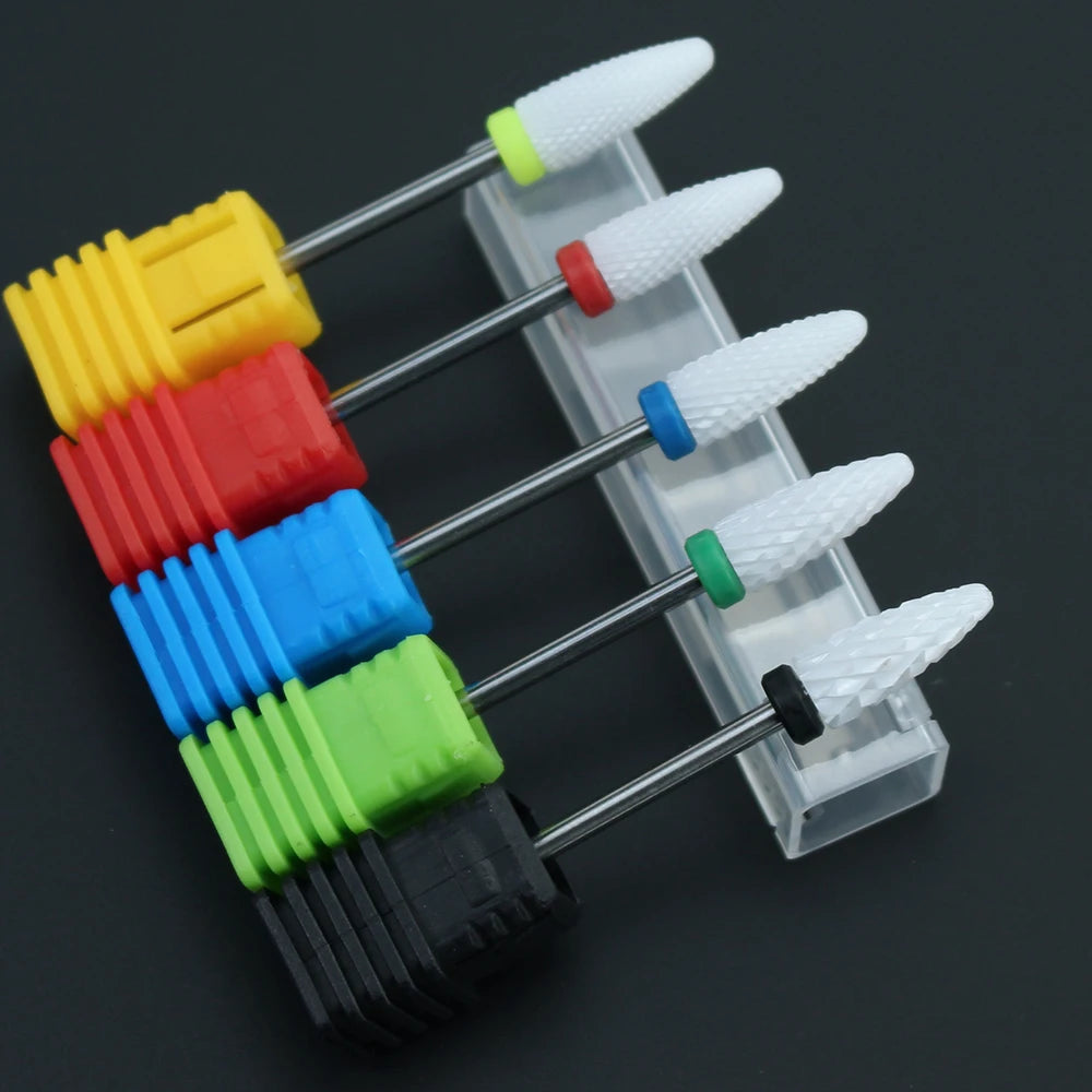 Ceramic Nail Drill Bit Electric Milling Cutter for Manicure Pedicure Nail Drill Machine Accessoires Nail Art Tool Polish Remove