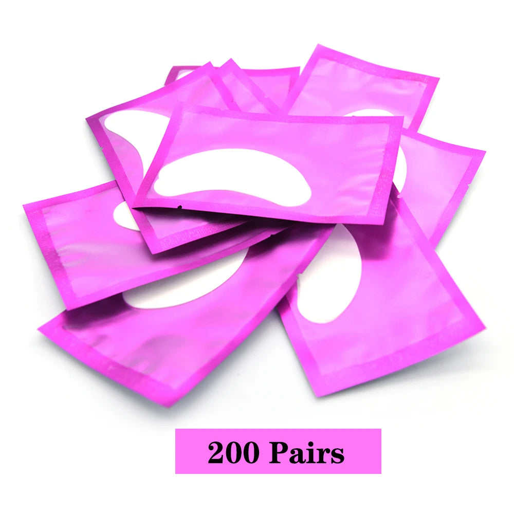 200/400Pairs Hydrogel Patches Eyelash Extension Patch Eyelashes Patch Lash Extension Supplies Under Eye Patches Eye Pads Patch