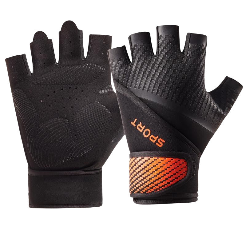 Women's Half-Finger Fitness Cycling Gloves Outdoor Fishing and Mountaineering Non-Slip Breathable Sun Protection Men's Thin Sports Gloves