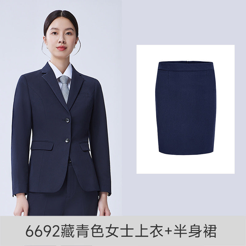 Autumn and Winter New Elastic Suit Suits for Men and Women, Business Formal Wear, Professional Wear, Work Clothes, Work Clothes Wholesale