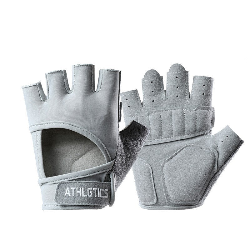 Women's Half-Finger Fitness Cycling Gloves Outdoor Fishing and Mountaineering Non-Slip Breathable Sun Protection Men's Thin Sports Gloves