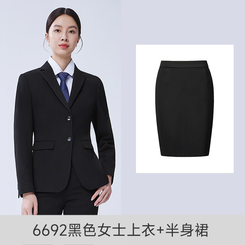 Autumn and Winter New Elastic Suit Suits for Men and Women, Business Formal Wear, Professional Wear, Work Clothes, Work Clothes Wholesale
