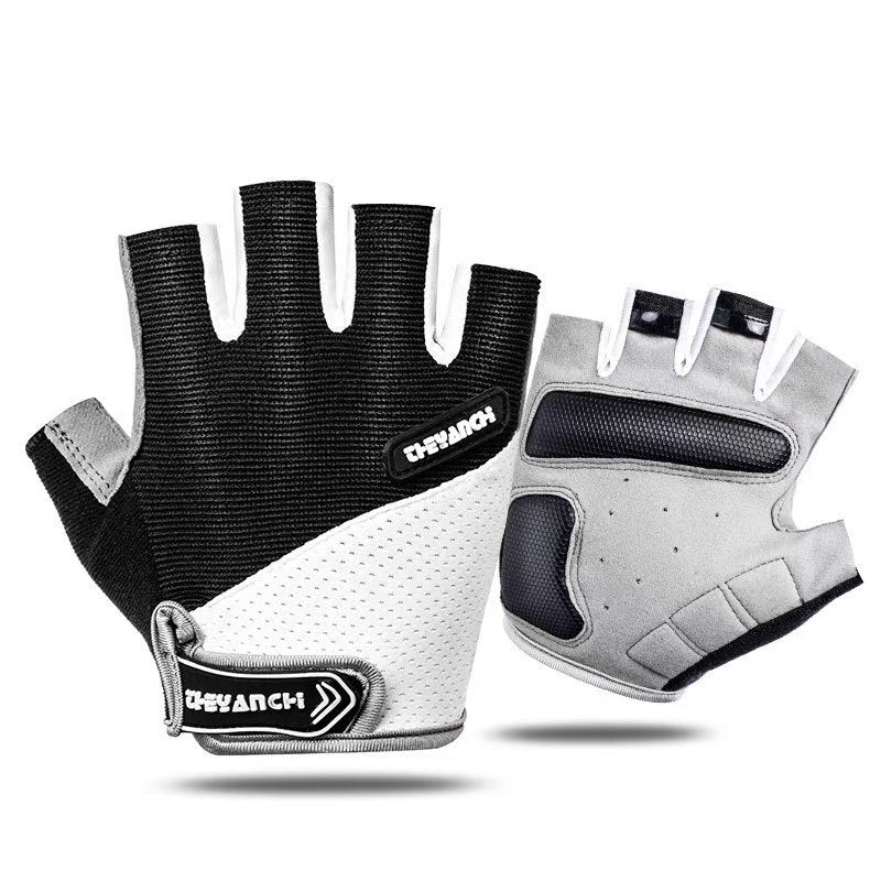 Women's Half-Finger Fitness Cycling Gloves Outdoor Fishing and Mountaineering Non-Slip Breathable Sun Protection Men's Thin Sports Gloves