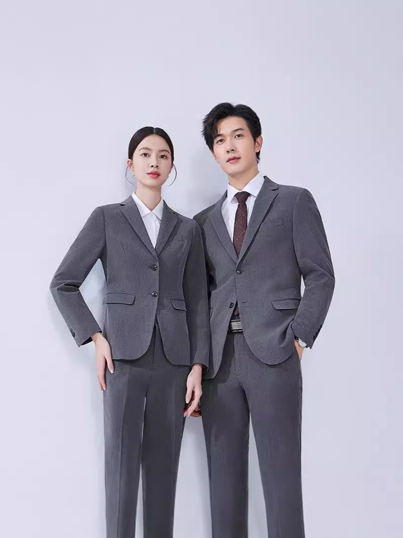 Elastic Suit suit Men's and Women's Professional Dress Real Estate 4s Shop Teachers Suit suit Property Work Clothes
