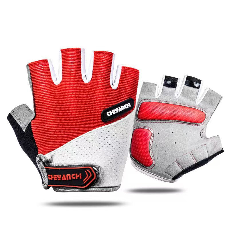 Women's Half-Finger Fitness Cycling Gloves Outdoor Fishing and Mountaineering Non-Slip Breathable Sun Protection Men's Thin Sports Gloves