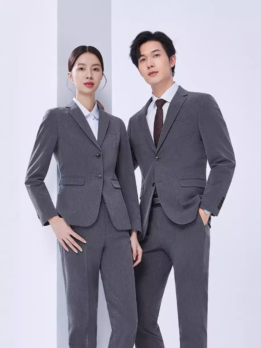 Elastic Suit suit Men's and Women's Professional Dress Real Estate 4s Shop Teachers Suit suit Property Work Clothes