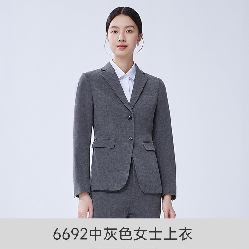 Elastic Suit suit Men's and Women's Professional Dress Real Estate 4s Shop Teachers Suit suit Property Work Clothes