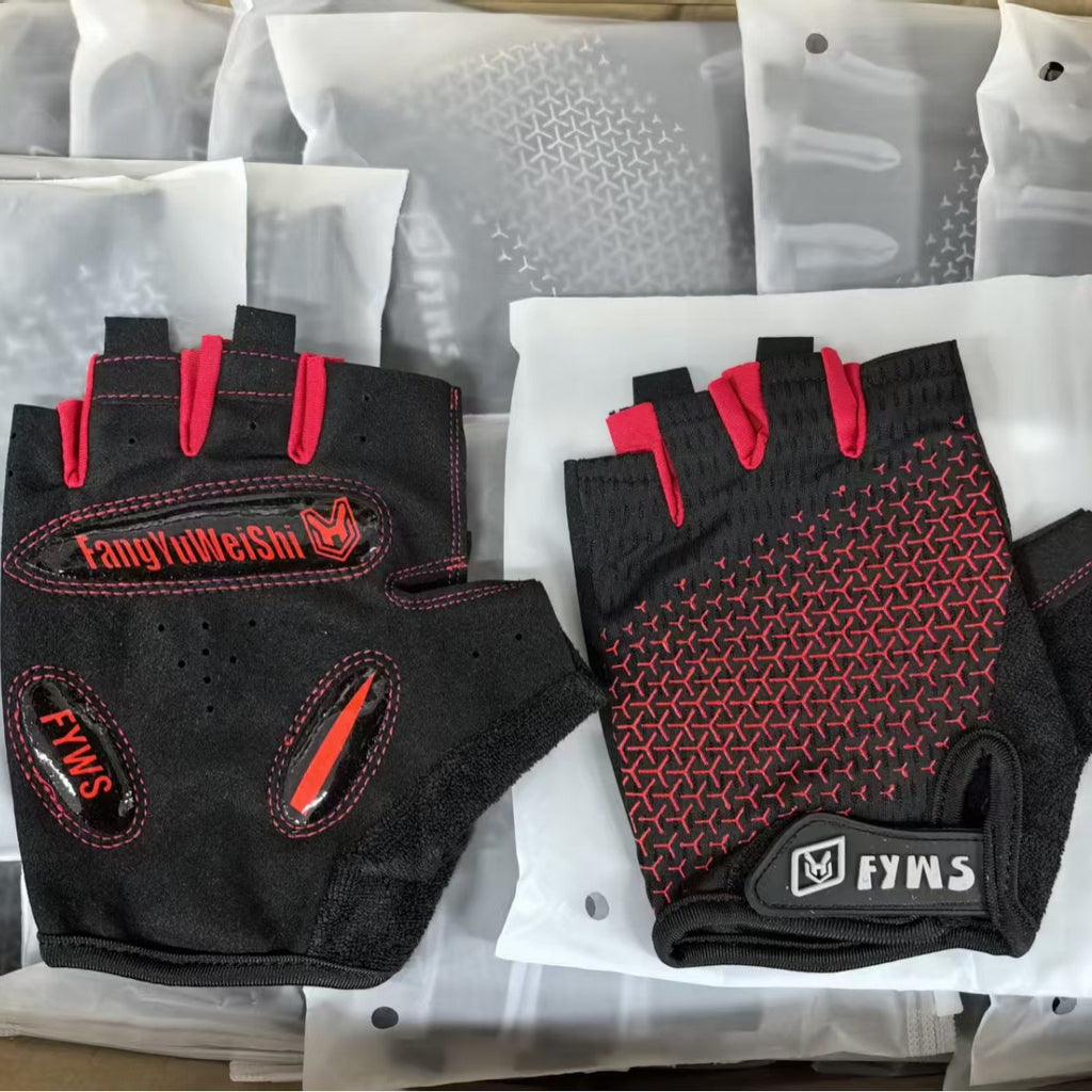 Women's Half-Finger Fitness Cycling Gloves Outdoor Fishing and Mountaineering Non-Slip Breathable Sun Protection Men's Thin Sports Gloves