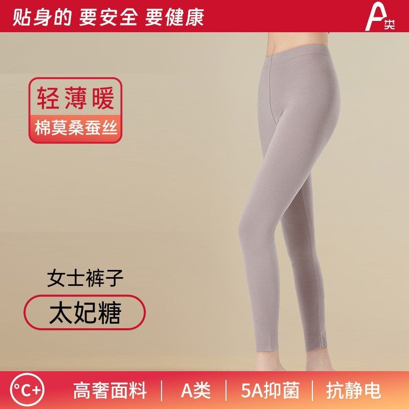 New Autumn and Winter Modal Thermal Underwear Set for Women, Long-Staple Cotton Antibacterial Long Pants and Long-Sleeve Thermal Tops for Men