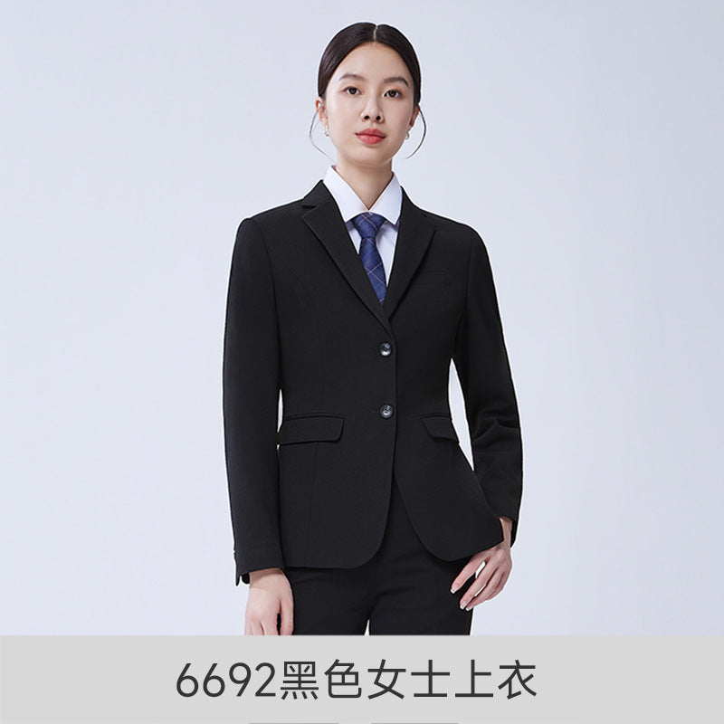 Autumn and Winter New Elastic Suit Suits for Men and Women, Business Formal Wear, Professional Wear, Work Clothes, Work Clothes Wholesale