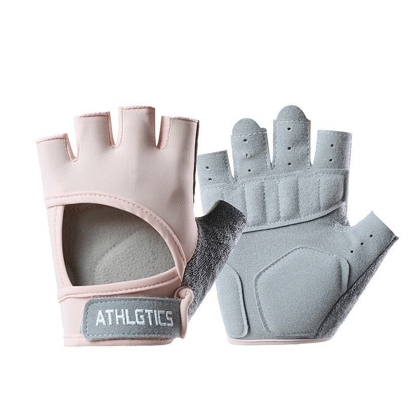Women's Half-Finger Fitness Cycling Gloves Outdoor Fishing and Mountaineering Non-Slip Breathable Sun Protection Men's Thin Sports Gloves