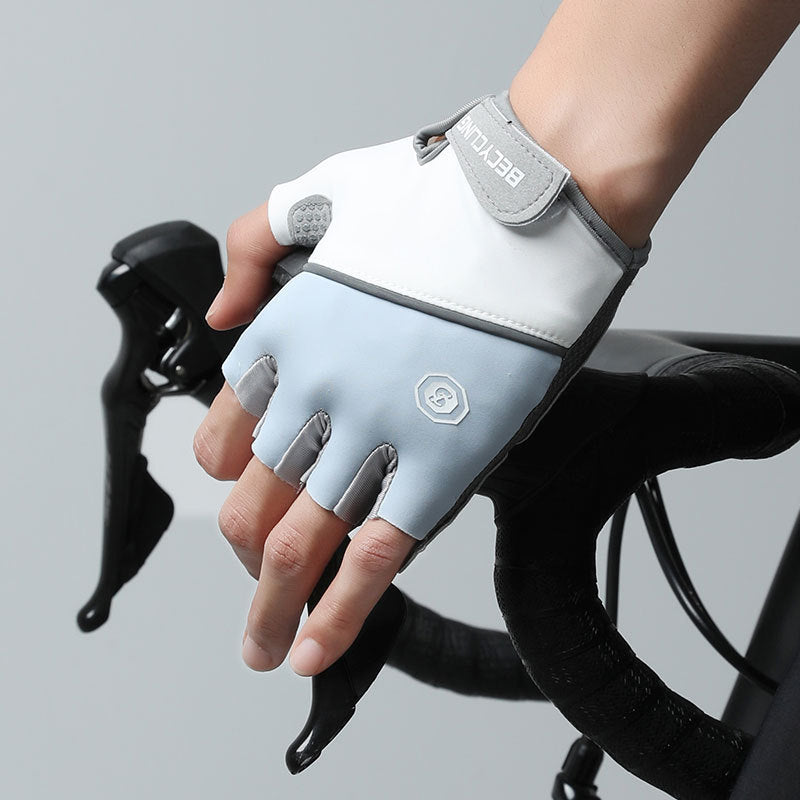 Women's Half-Finger Fitness Cycling Gloves Outdoor Fishing and Mountaineering Non-Slip Breathable Sun Protection Men's Thin Sports Gloves