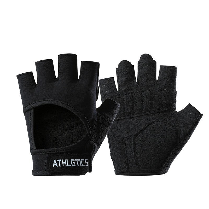 Women's Half-Finger Fitness Cycling Gloves Outdoor Fishing and Mountaineering Non-Slip Breathable Sun Protection Men's Thin Sports Gloves