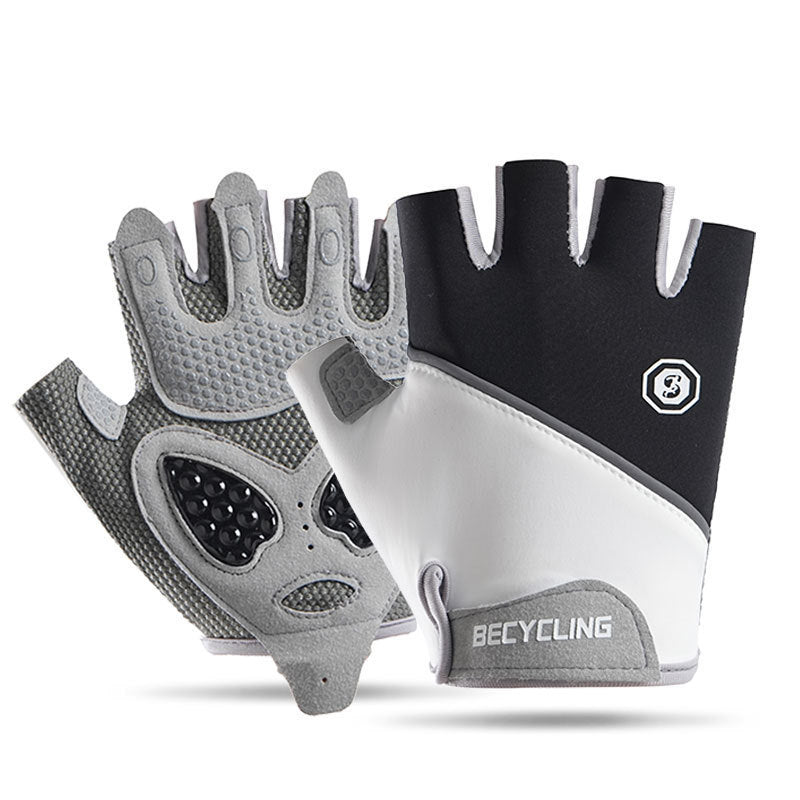Women's Half-Finger Fitness Cycling Gloves Outdoor Fishing and Mountaineering Non-Slip Breathable Sun Protection Men's Thin Sports Gloves