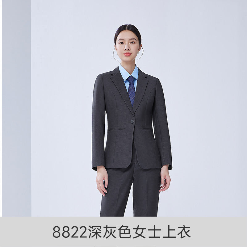 High-end suit suit female professional formal suit bank business suit temperament tooling sales department front desk work clothes autumn