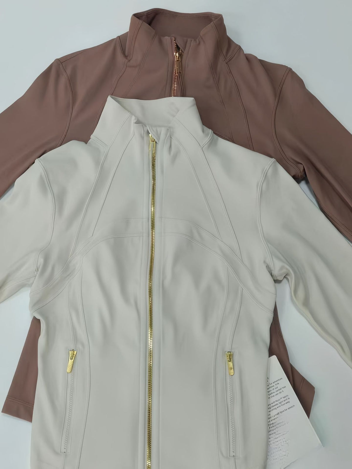 Lulu Slim Fit Jacket Define Stand Collar Jacket Yoga Wear Long Sleeve Jacket Fitness Running Sports Sun Protection